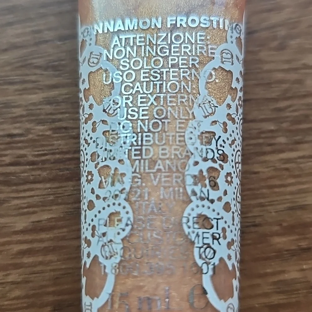 NWOB Tutti Dolci Cinnamon Frosting Lip Gloss - Shimmering Gold - Discontinued